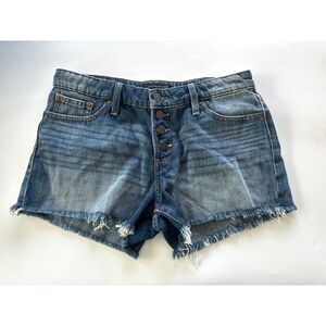 Lucky Brand Women's 6/28 The Cut Off Denim Button Fly Shorts NEW